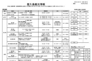 屋久島観光情報