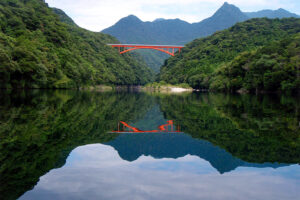 安房川と松峯大橋